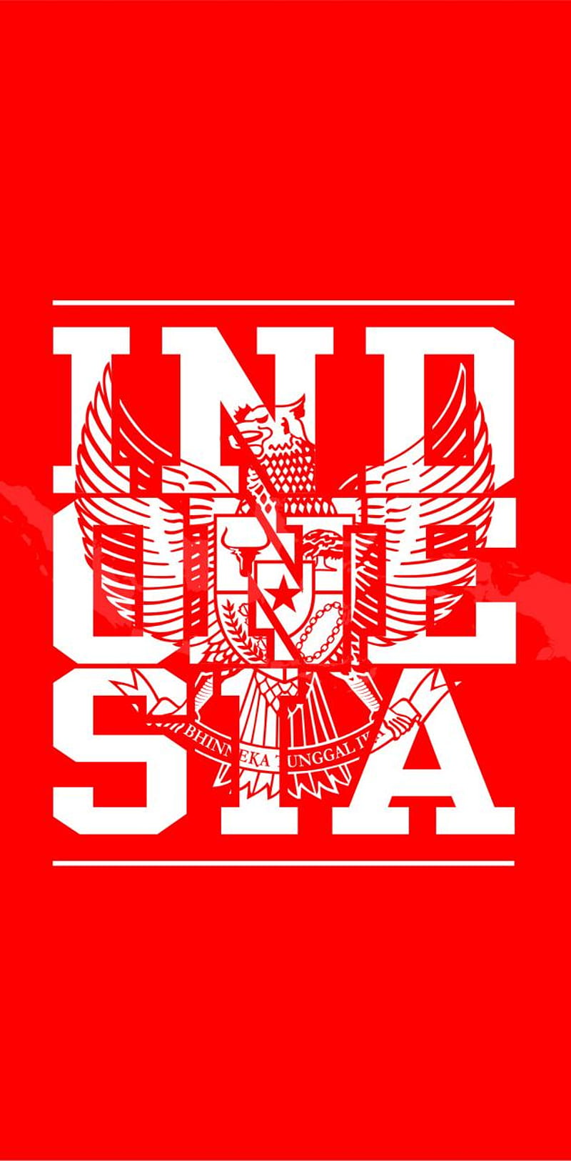 Indonesia Red By Tenzulu On â, Garuda Pancasila, HD phone wallpaper
